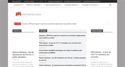Desktop Screenshot of minoritaires.com